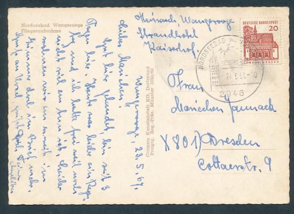 Nordseebad Wangerooge Fliegeraufnahme